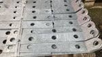 Perforated sheet metal with 45 degree angle for ground anchors